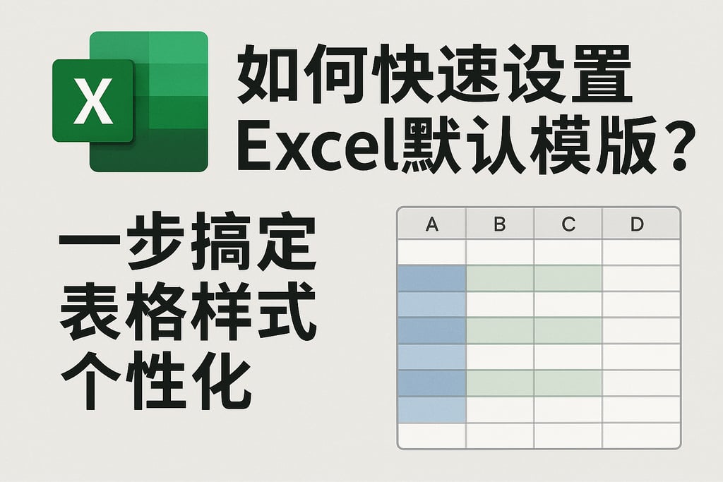 如何快速设置Excel默认模板？一步搞定表格样式个性化