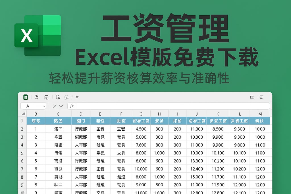 工资管理excel模板免费下载，轻松提升薪资核算效率与准确性