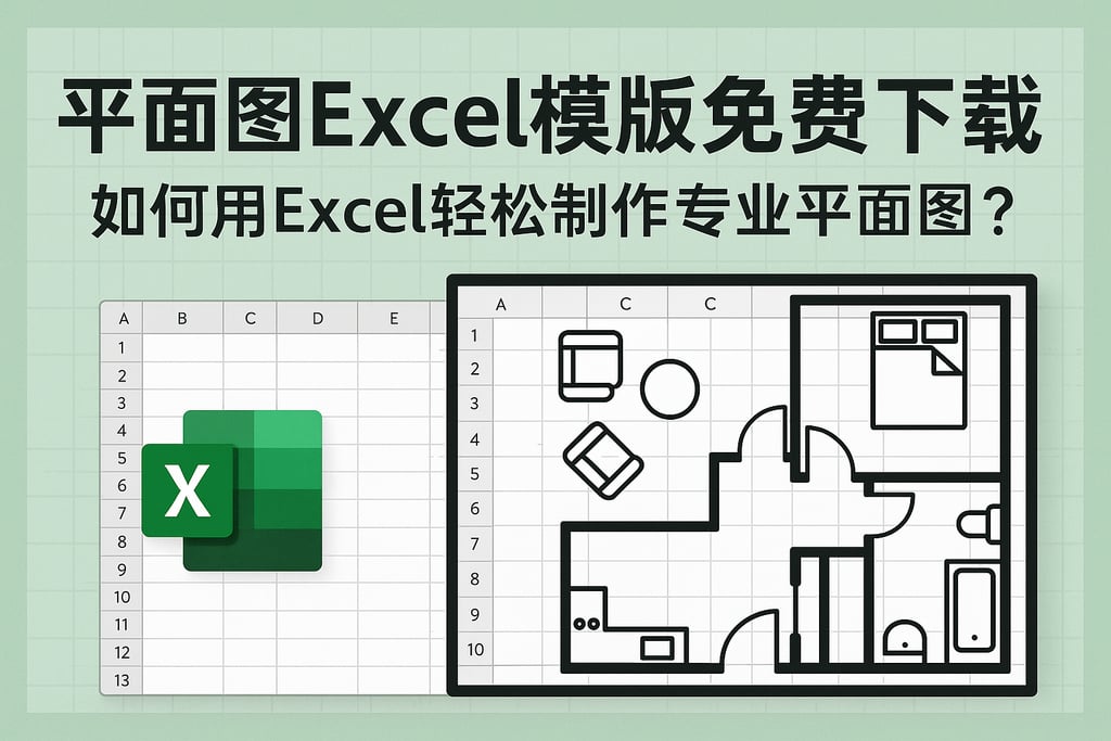 平面图excel模板免费下载，如何用Excel轻松制作专业平面图？