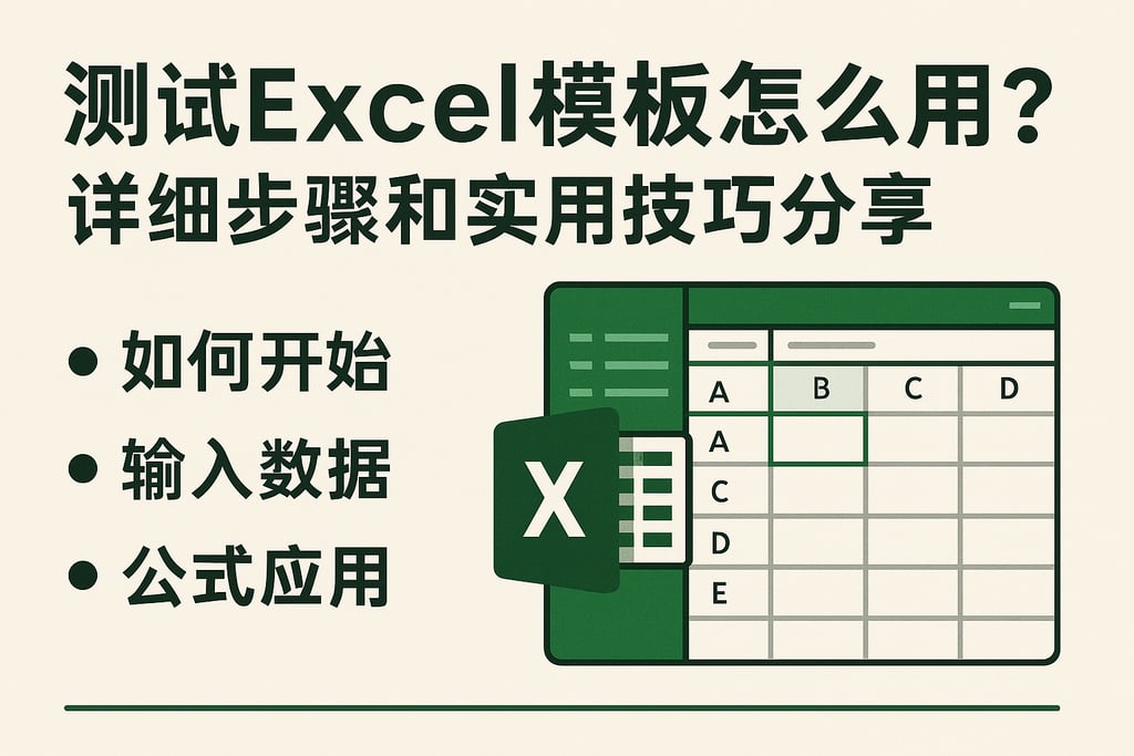 测试excel模板怎么用？详细步骤和实用技巧分享