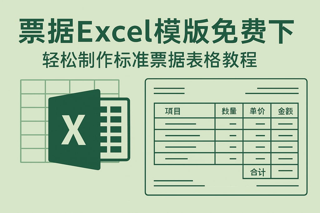 票据excel模板免费下载，轻松制作标准票据表格教程