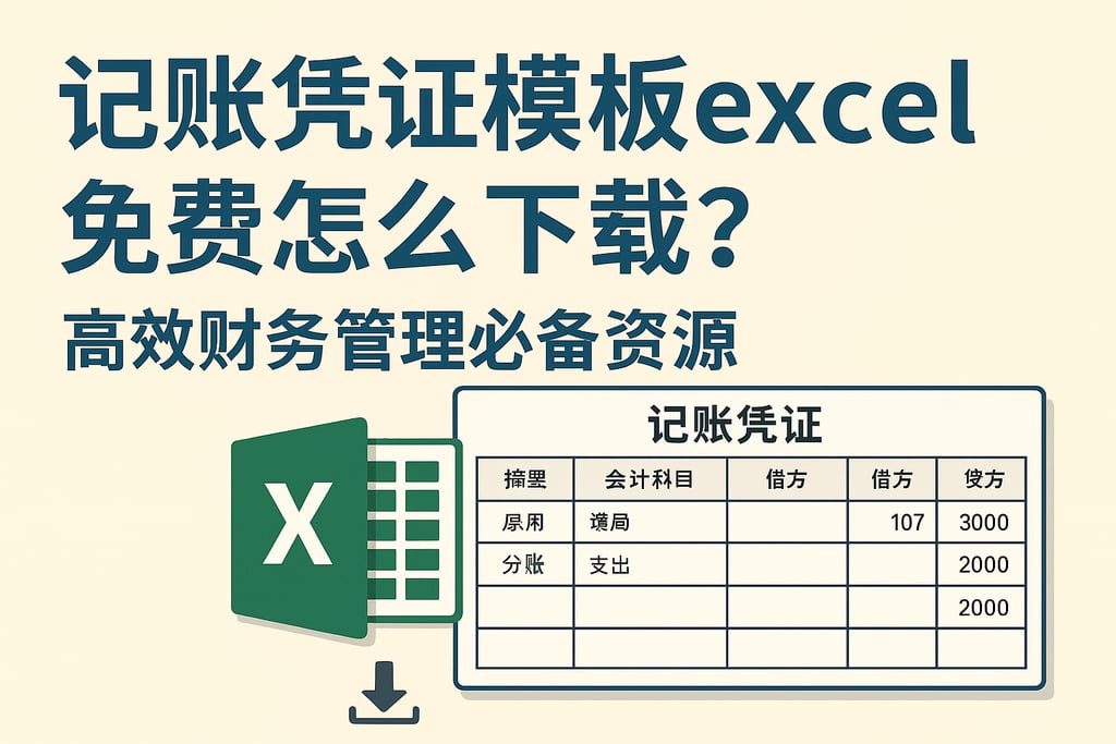 记账凭证模板excel免费怎么下载？高效财务管理必备资源