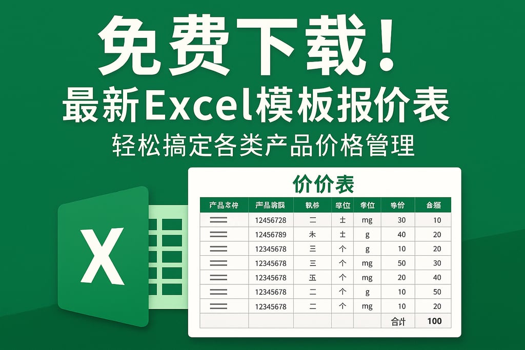 免费下载!最新excel模板报价表,轻松搞定各类产品价格管理 | 零代码企业数字化知识站