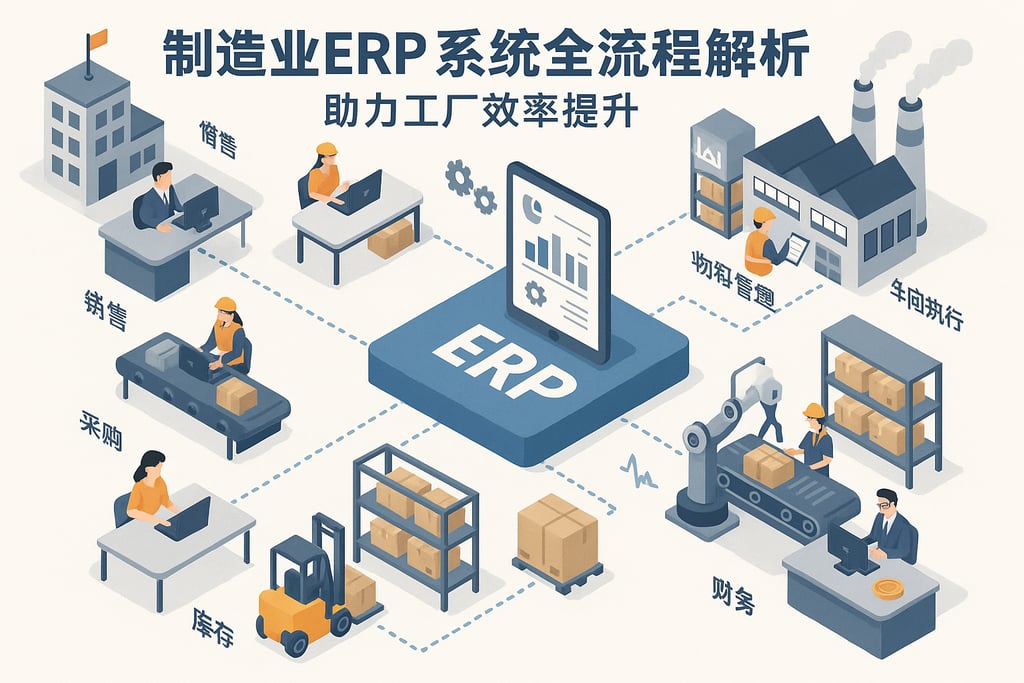 制造业ERP系统全流程解析,助力工厂效率提升 | 零代码企业数字化知识站