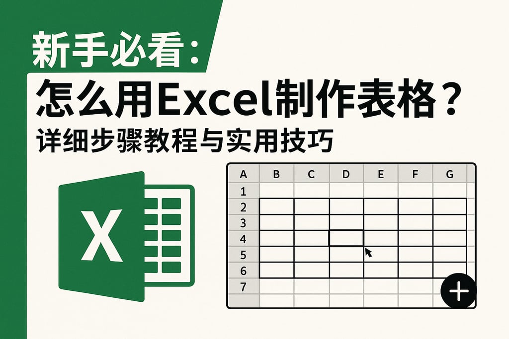 新手必看:怎么用Excel制作表格?详细步骤教程与实用技巧 | 零代码企业数字化知识站
