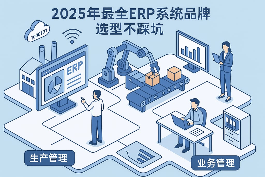 2025年最全ERP系统品牌对比，选型不踩坑