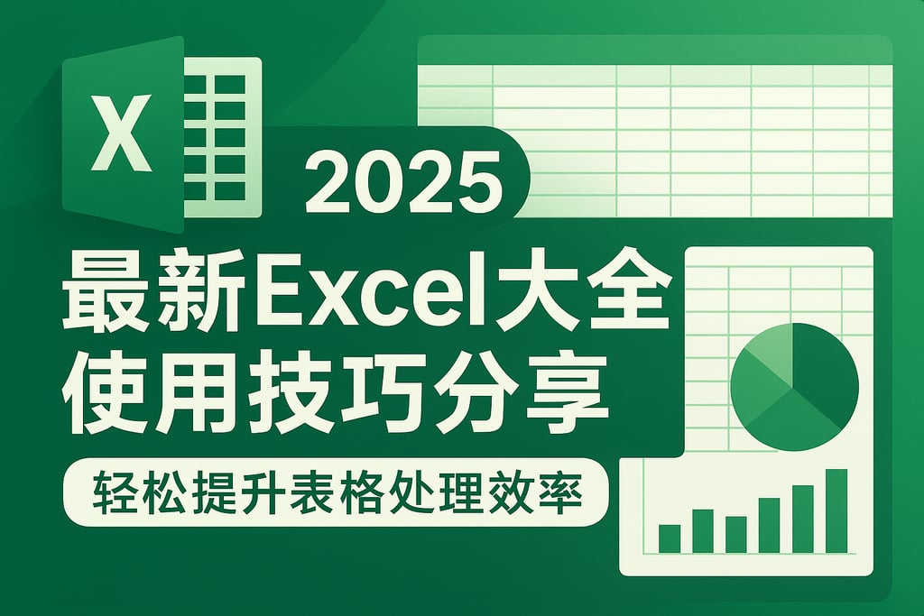 2025最新Excel大全使用技巧分享，轻松提升表格处理效率