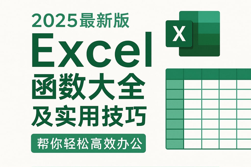 2025最新版excel函数大全及实用技巧，帮你轻松高效办公