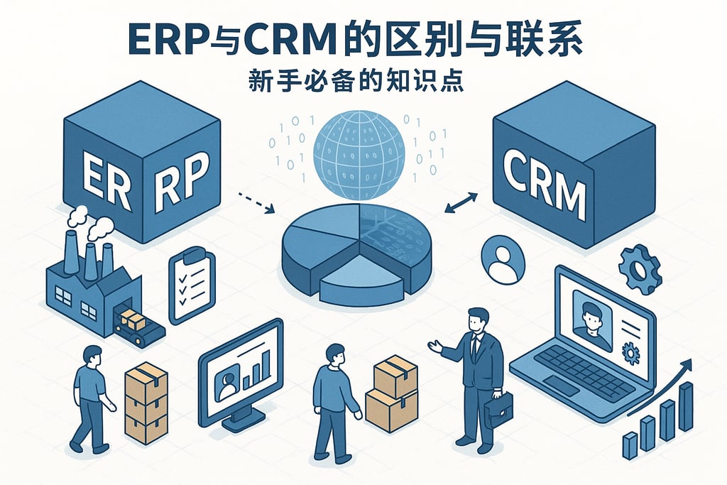 ERP与CRM的区别与联系，新手必备的知识点