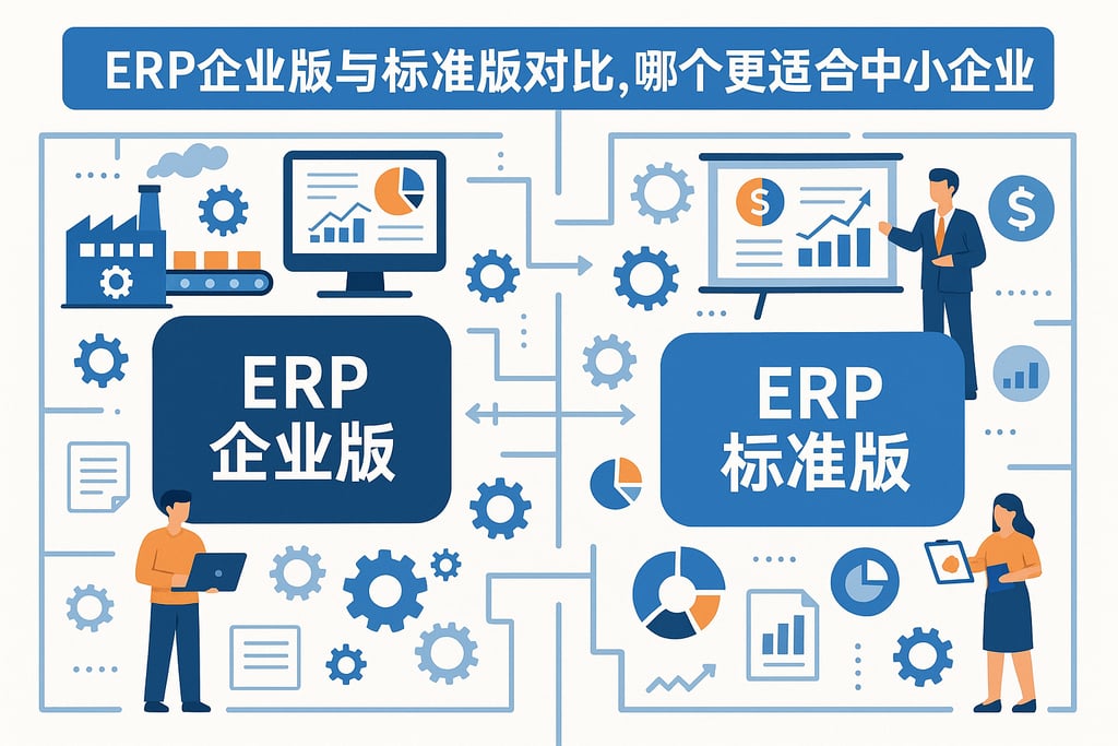 ERP企业版与标准版对比，哪个更适合中小企业