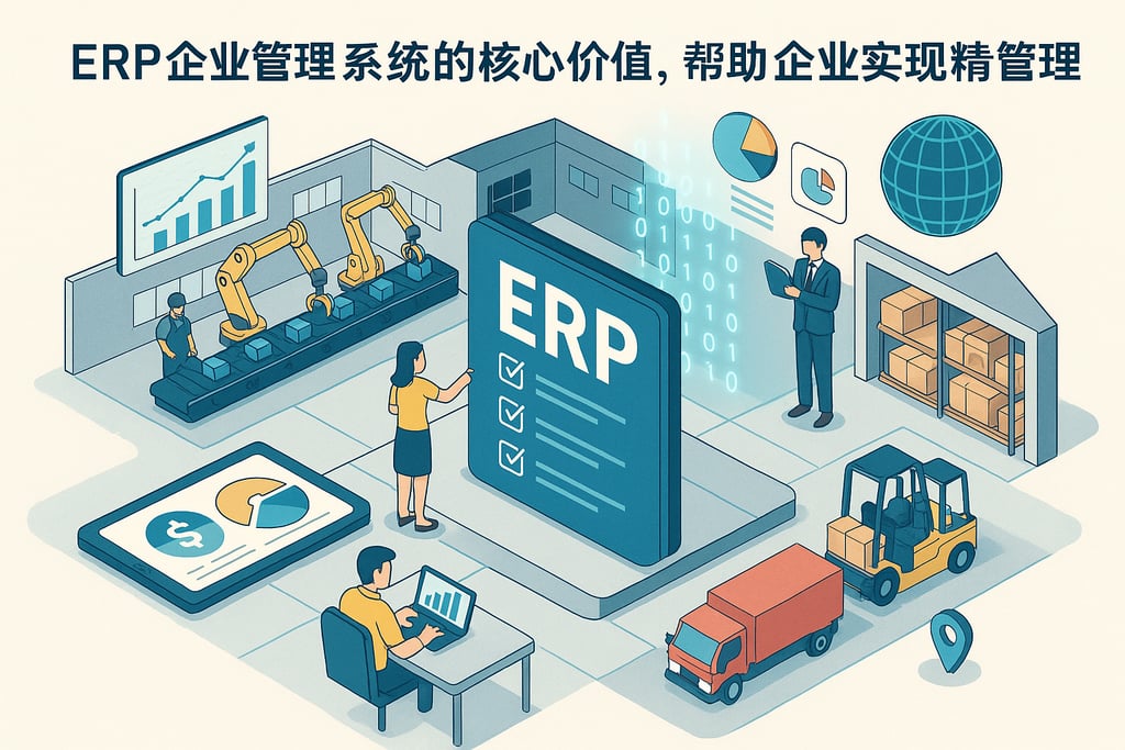 ERP企业管理系统的核心价值，帮助企业实现精细化管理