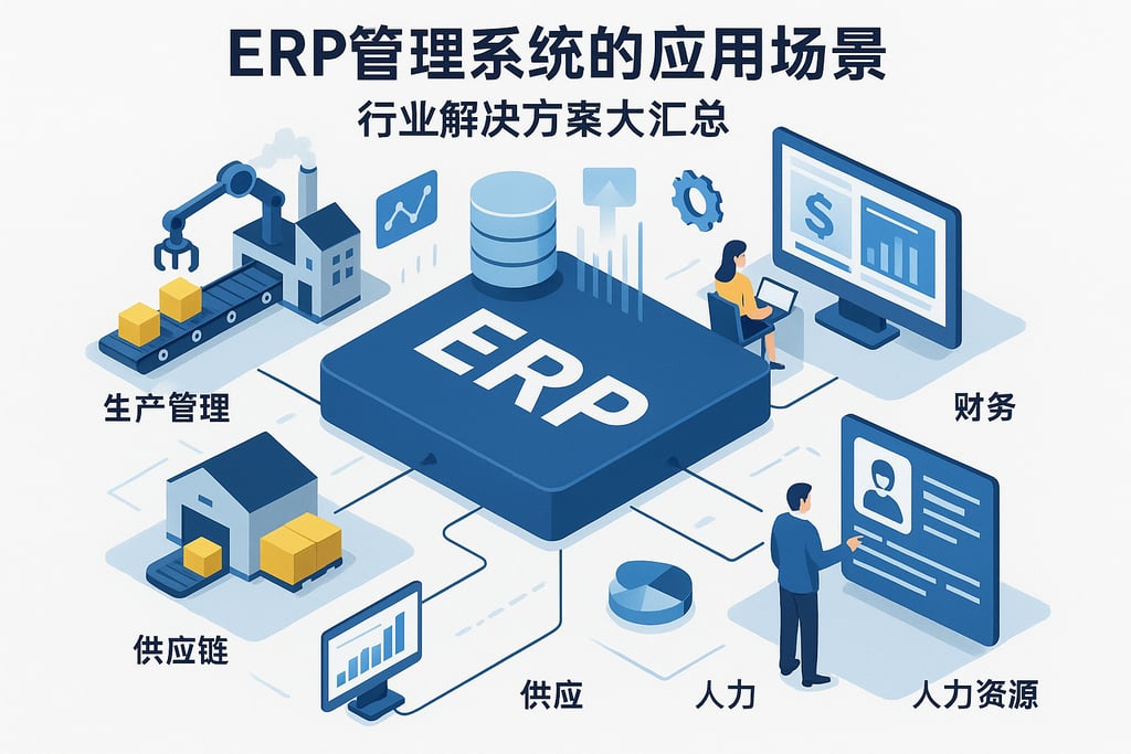 ERP管理系统的应用场景，行业解决方案大汇总