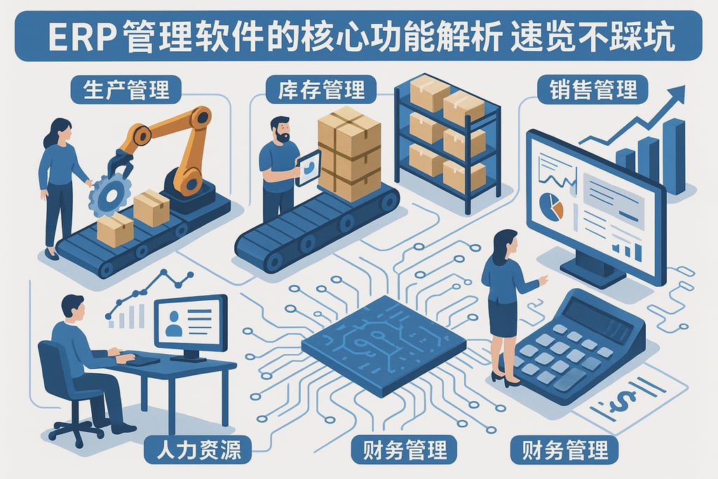 ERP管理软件的核心功能解析，速览不踩坑