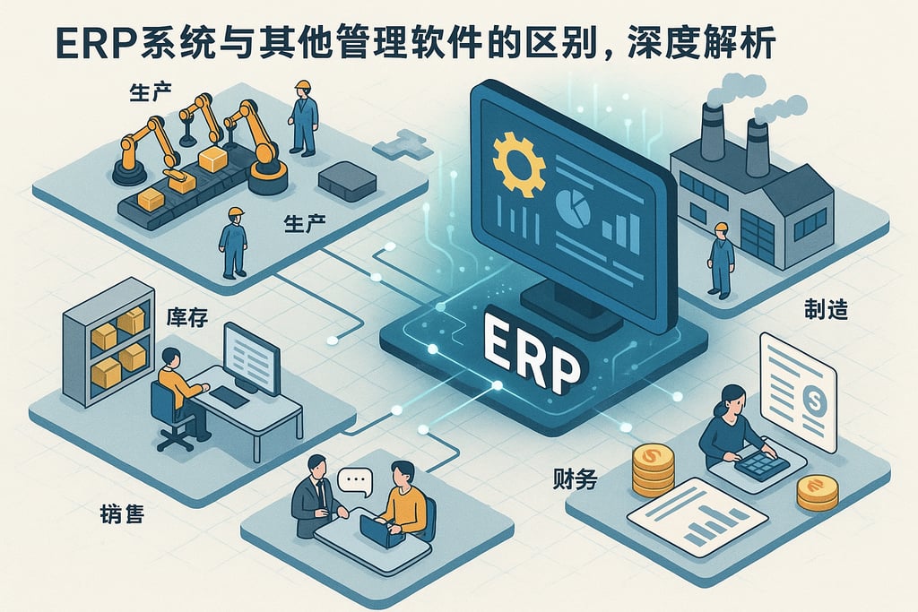 ERP系统与其他管理软件的区别，深度解析