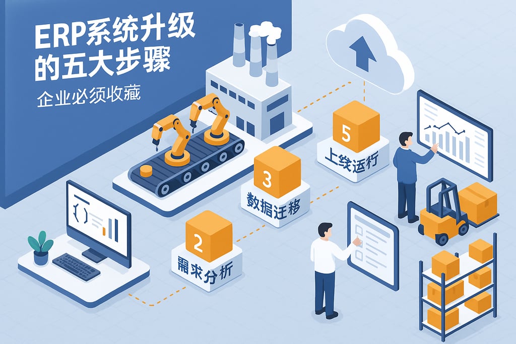 ERP系统升级的五大步骤，企业必须收藏