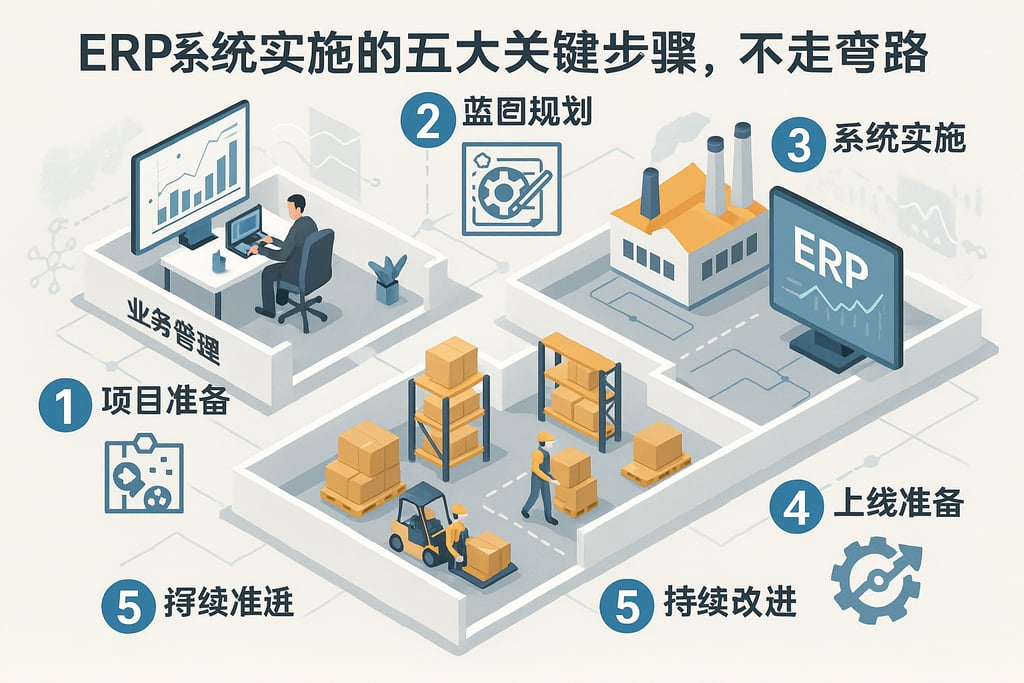 ERP系统实施的五大关键步骤，不走弯路