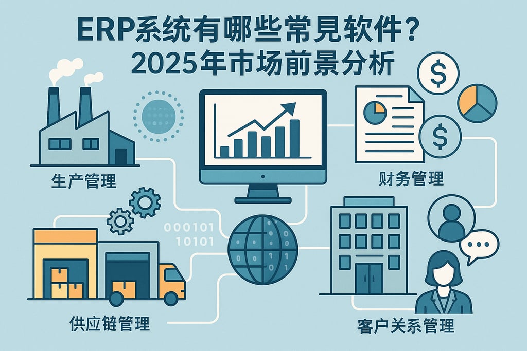 ERP系统有哪些常见软件？2025年市场前景分析