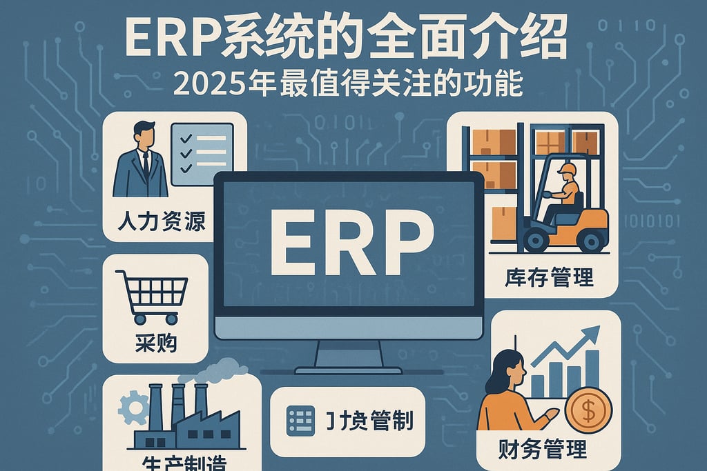 ERP系统的全面介绍，2025年最值得关注的功能