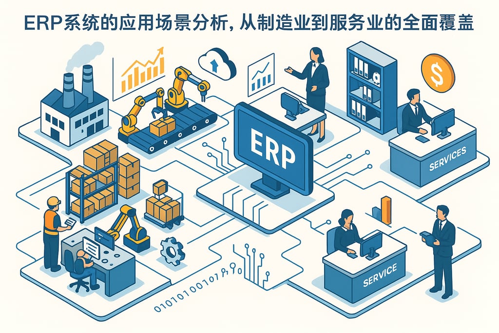 ERP系统的应用场景分析，从制造业到服务业的全面覆盖