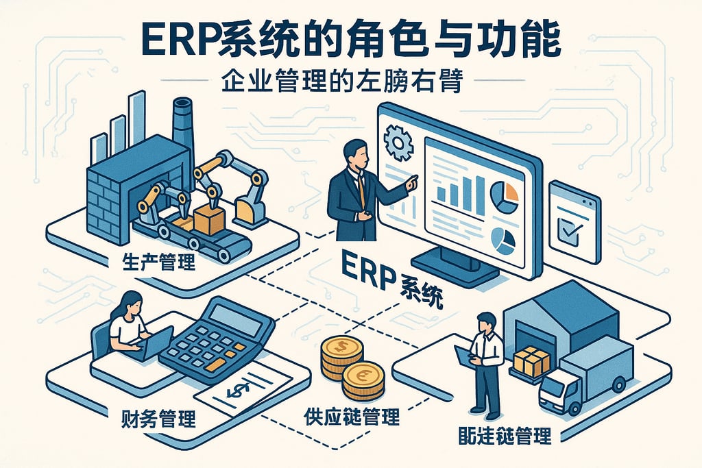 ERP系统的角色与功能，企业管理的左膀右臂