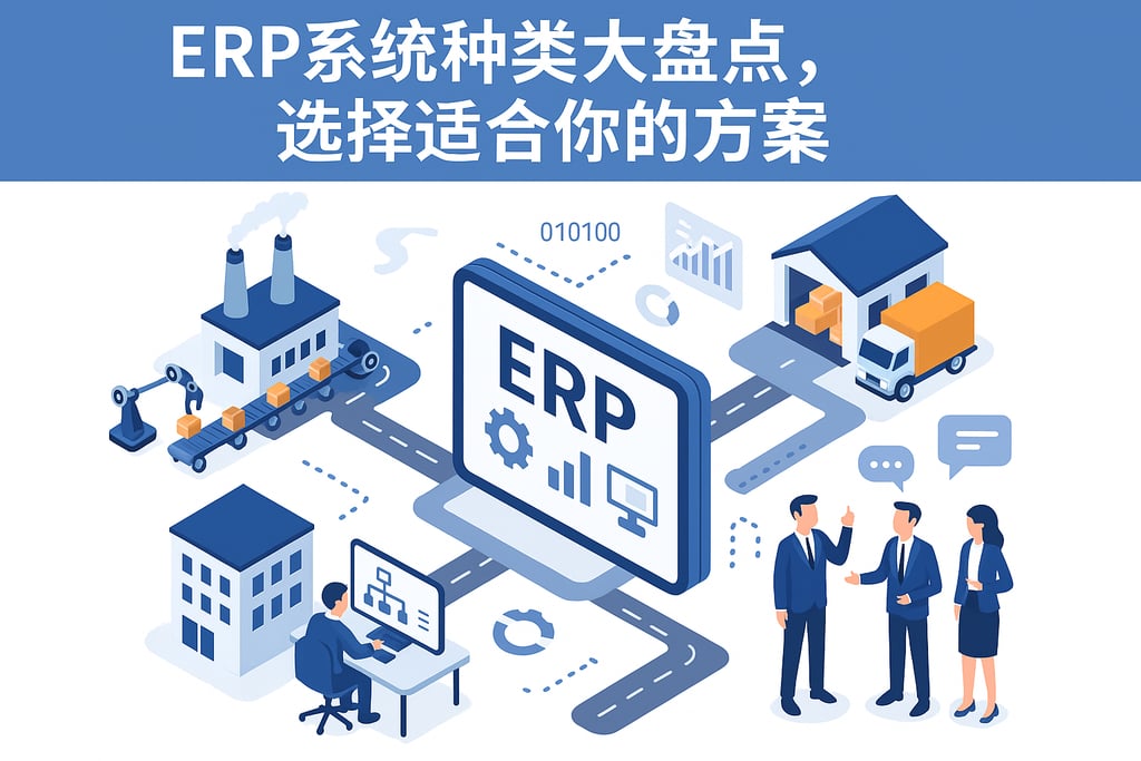 ERP系统种类大盘点，选择适合你的方案