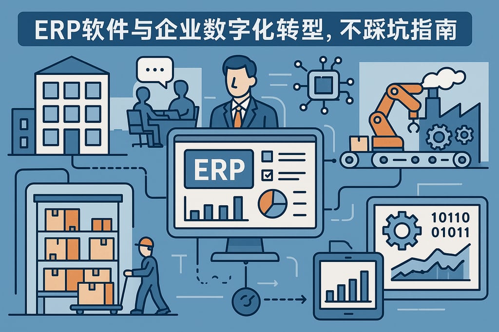 ERP软件与企业数字化转型，不踩坑指南