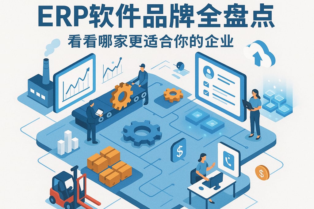 ERP软件品牌全盘点，看看哪家更适合你的企业