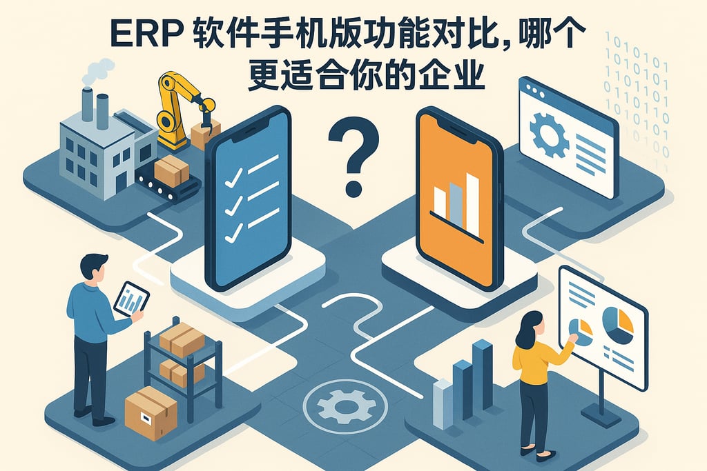 ERP软件手机版功能对比，哪个更适合你的企业
