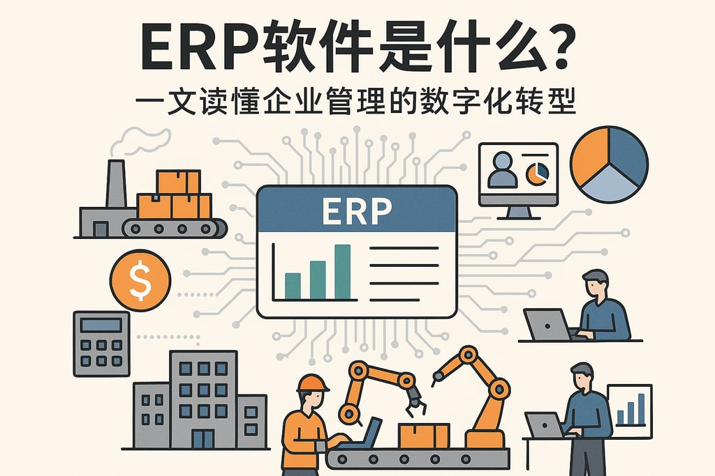 ERP软件是什么？一文读懂企业管理的数字化转型