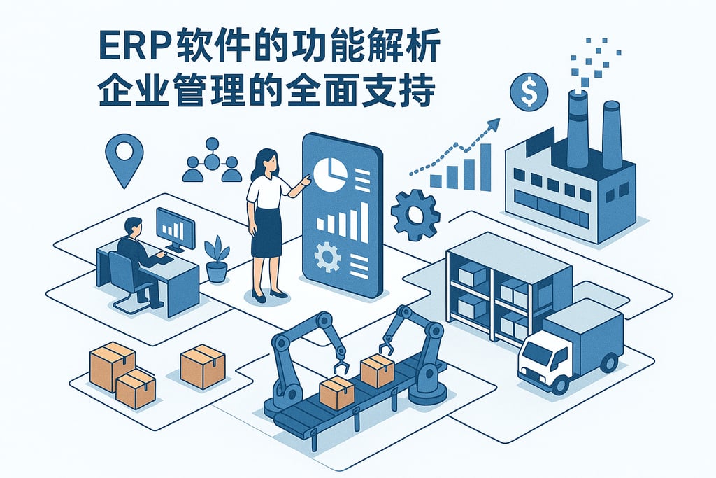 ERP软件的功能解析，企业管理的全面支持