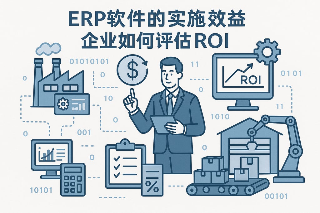 ERP软件的实施效益，企业如何评估ROI