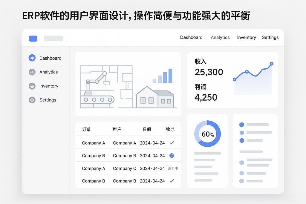 ERP软件的用户界面设计，操作简便与功能强大的平衡