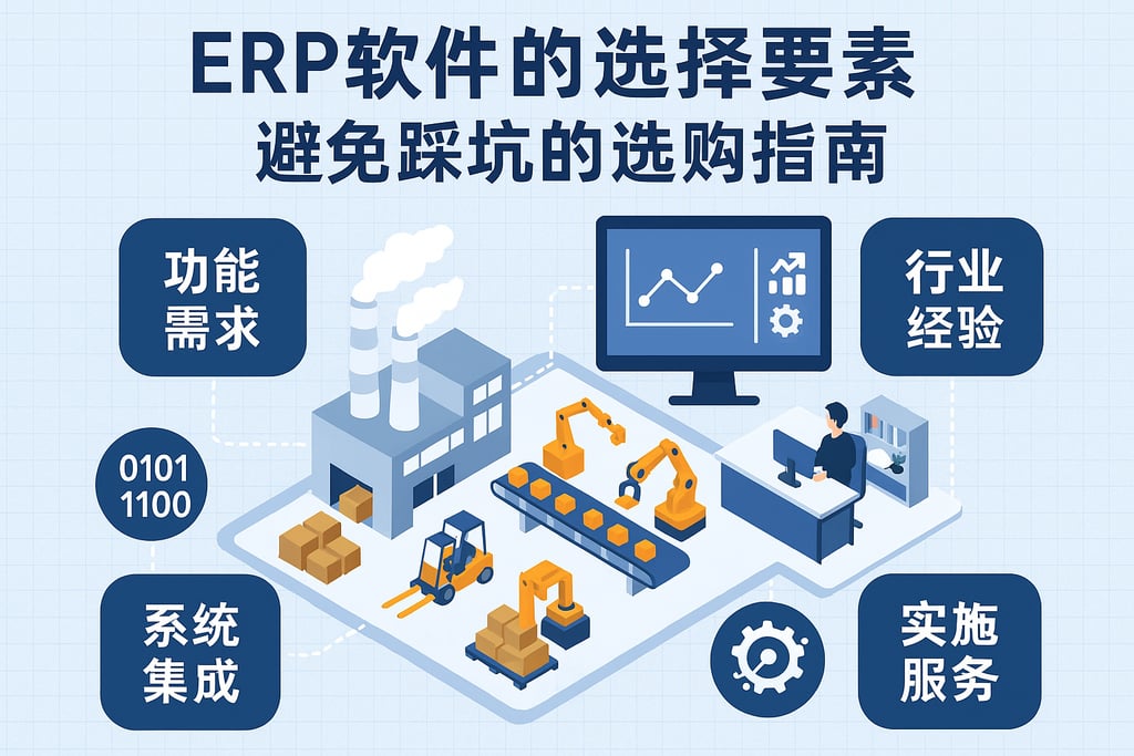 ERP软件的选择要素，避免踩坑的选购指南