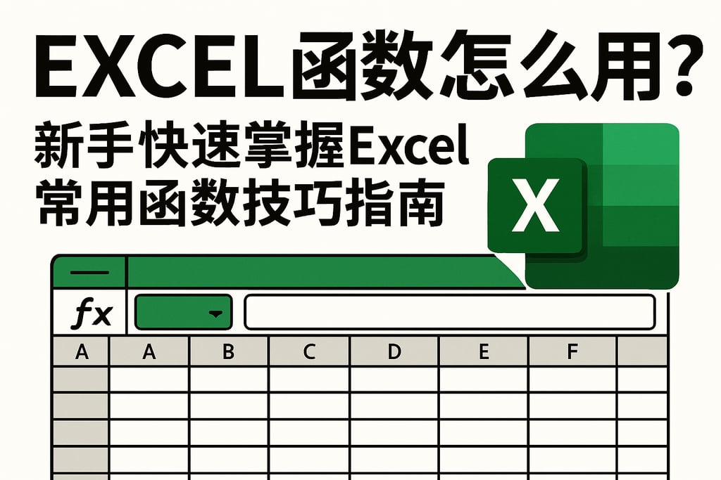 Excel函数怎么用？新手快速掌握Excel常用函数技巧指南