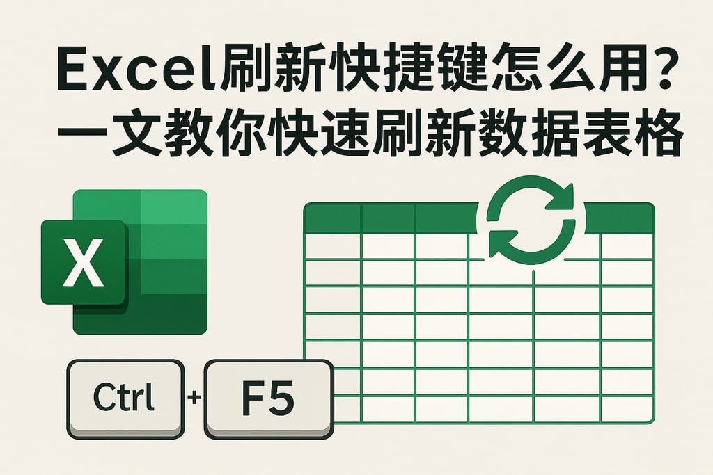 Excel刷新快捷键怎么用？一文教你快速刷新数据表格
