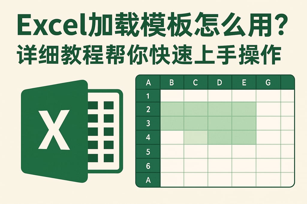 Excel加载模板怎么用？详细教程帮你快速上手操作