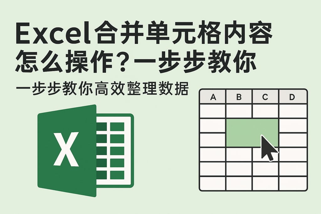Excel合并单元格内容怎么操作？一步步教你高效整理数据