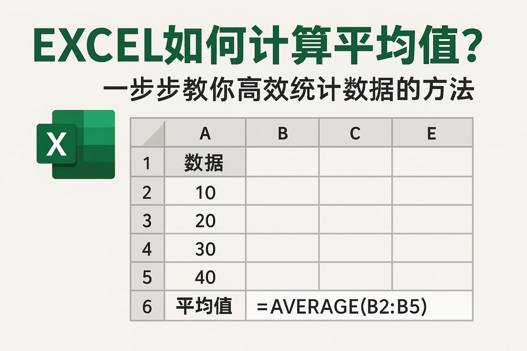 Excel如何计算平均值？一步步教你高效统计数据的方法