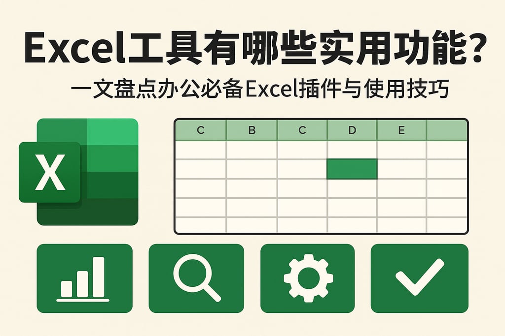 Excel工具有哪些实用功能？一文盘点办公必备Excel插件与使用技巧
