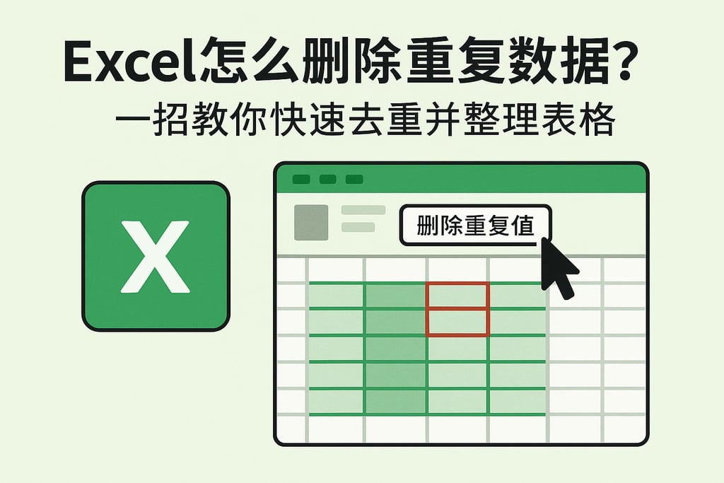 Excel怎么删除重复数据？一招教你快速去重并整理表格
