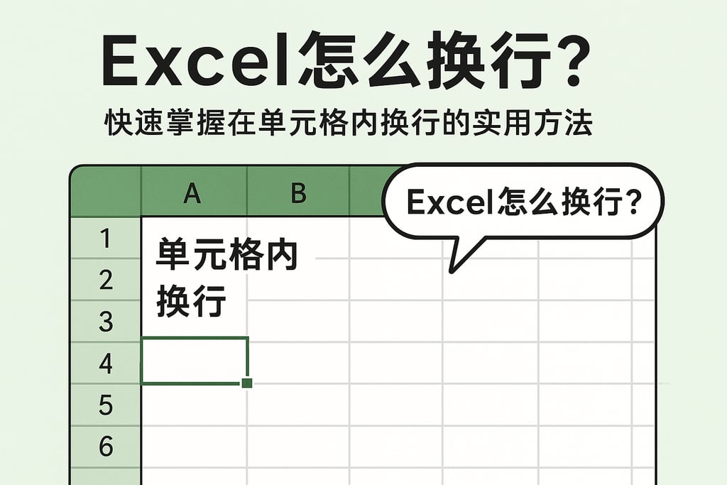 Excel怎么换行？快速掌握在单元格内换行的实用方法