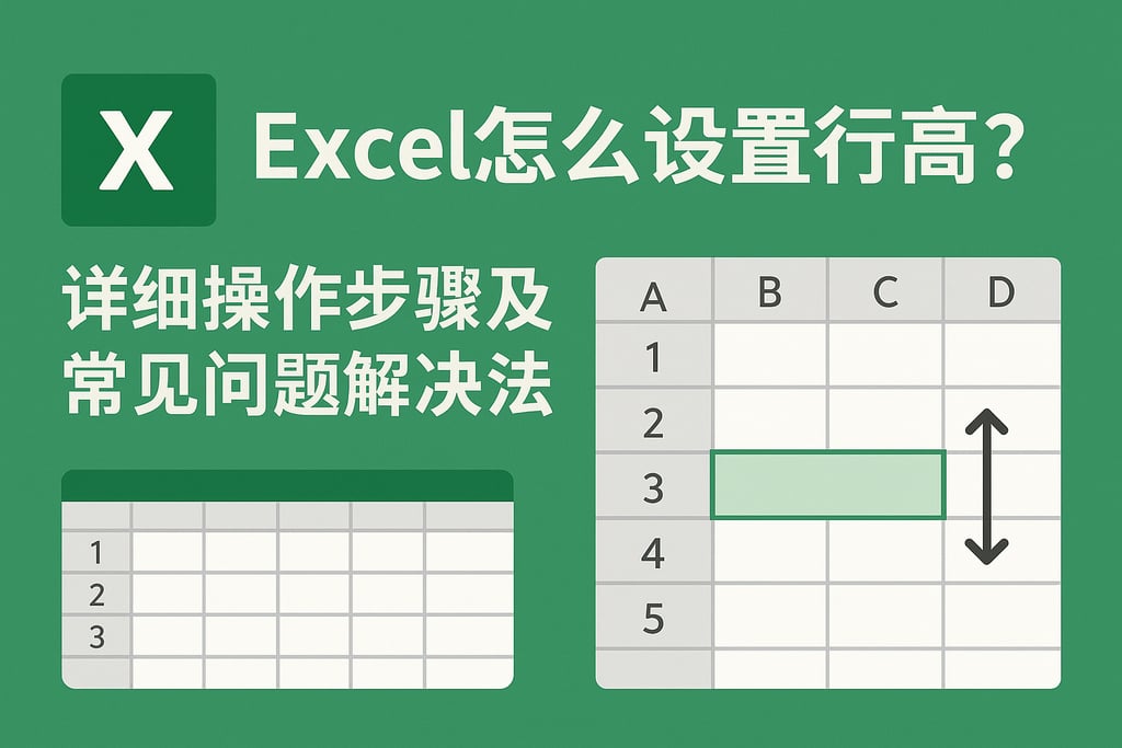 Excel怎么设置行高？详细操作步骤及常见问题解决方法