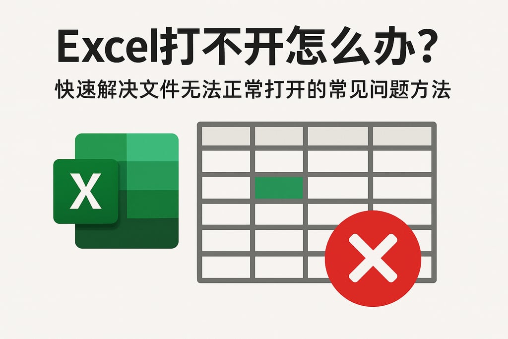 Excel打不开怎么办？快速解决文件无法正常打开的常见问题方法