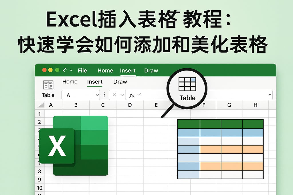 Excel插入表格教程：快速学会如何添加和美化表格