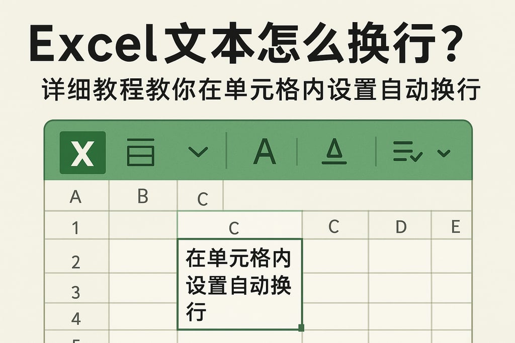 Excel文字怎么换行？详细教程教你在单元格内设置自动换行