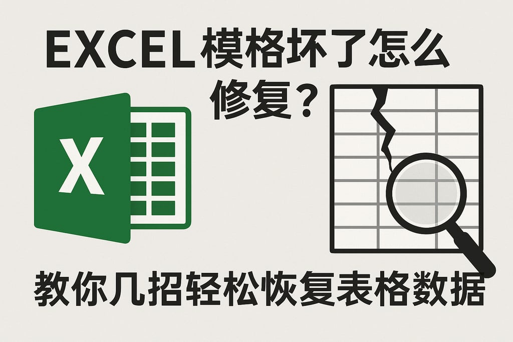 Excel模板坏了怎么修复？教你几招轻松恢复表格数据