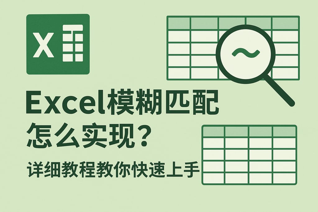 Excel模糊匹配怎么实现？详细教程教你快速上手