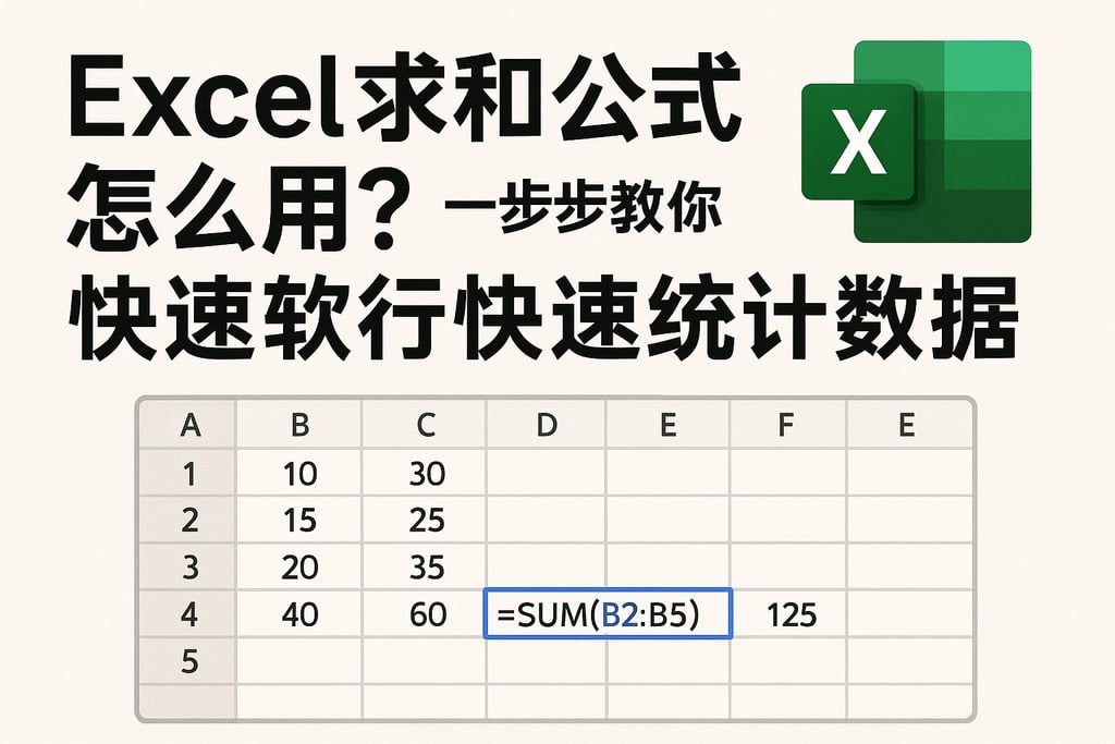 Excel求和公式怎么用？一步步教你快速统计数据