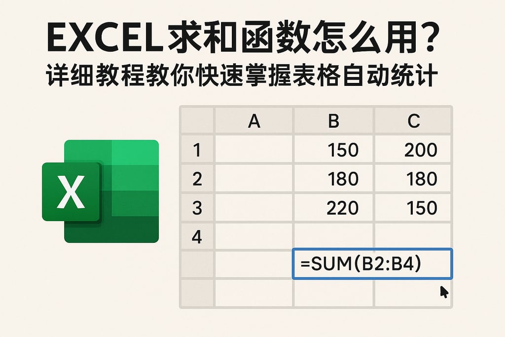 Excel求和函数怎么用？详细教程教你快速掌握表格自动统计