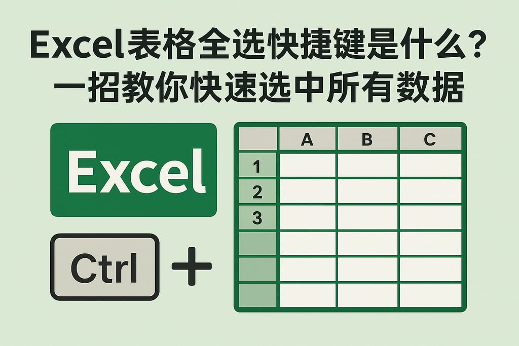 Excel表格全选快捷键是什么？一招教你快速选中所有数据